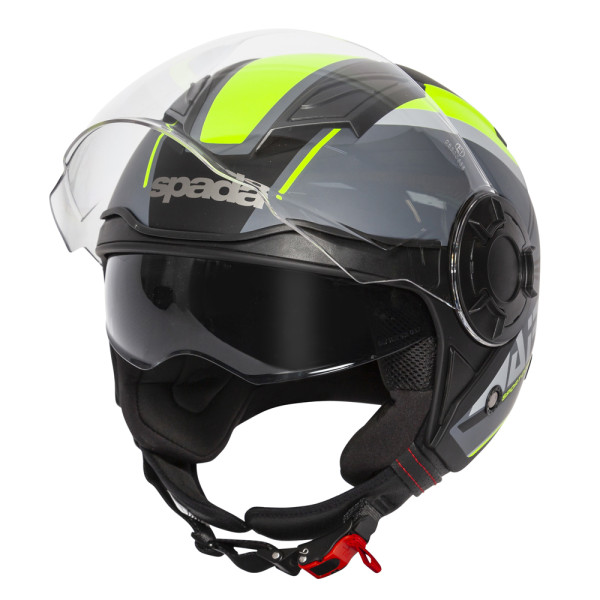 Spada Spada Helmet Lycan Strobe Matt Black Yellow